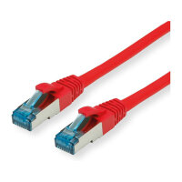 VALUE Patchkabel Cat.6A (Class EA) S/FTP (PiMF), LSOH, rot, 0,15 m