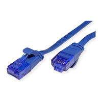 VALUE Patchkabel Cat.6A (Class EA) UTP, extra-flach, blau, 1 m