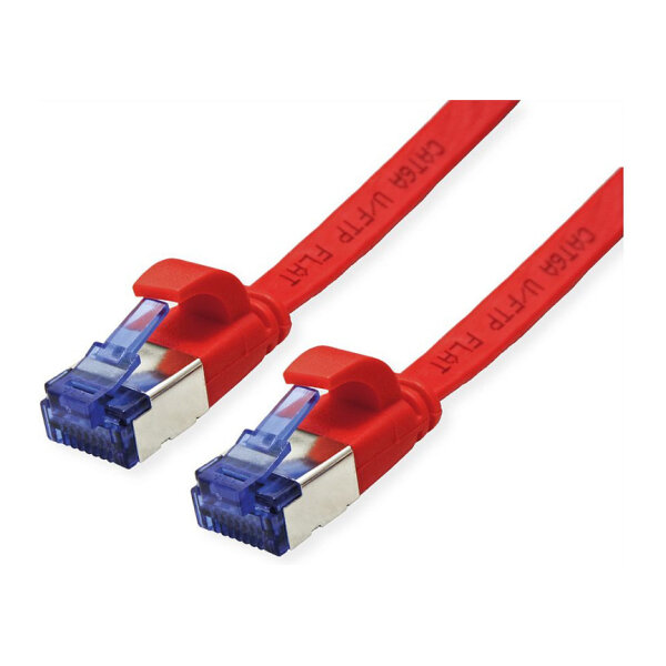 VALUE Patchkabel Cat.6A (Class EA) FTP, extra-flach, rot, 5 m
