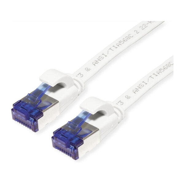 VALUE Patchkabel Cat.6A (Class EA) FTP, extra-flach, wei, 5 m