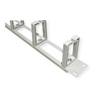 VALUE 19-Zoll-Frontplatte, 5 Kabelsen Typ C, Kabeldurchfhrung, grau