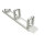 VALUE 19-Zoll-Frontplatte, 5 Kabelsen Typ C, Kabeldurchfhrung, grau