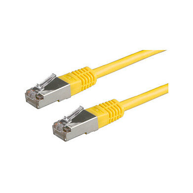 VALUE Patchkabel Kat.6 Class E S/FTP PiMF gelb 1m
