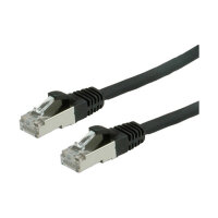 VALUE Patchkabel Kat.6 Class E S/FTP PiMF LSOH schwarz 1,5m