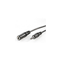 VALUE 3,5mm Verlngerungskabel ST / BU, schwarz, 5 m