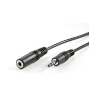 VALUE 3,5mm Verlngerungskabel ST / BU, schwarz, 10 m