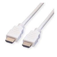 VALUE HDMI High Speed Kabel mit Ethernet, wei, 5 m