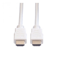 VALUE HDMI High Speed Kabel mit Ethernet, wei, 7,5 m