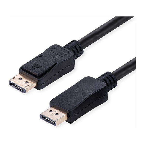 VALUE DisplayPort Kabel, v2.1, 16K, 80Gbit/s, DP ST - ST, schwarz, 5 m