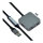 VALUE USB 3.2 Gen 1 Hub, 4 Ports (2x USB-A + 2x USB-C), mit Verlngerungskabel, schwarz, 10 m