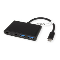 VALUE USB 3.2 Gen 2 Hub, 4fach (2x A+ 2x C), Typ C...