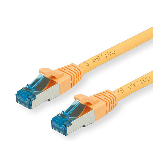 VALUE Patchkabel Kat.6A Class EA S/FTP PiMF LSOH gelb 0,5m