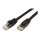 VALUE Patchkabel Cat.6A (Class EA) UTP, schwarz, 0,3 m