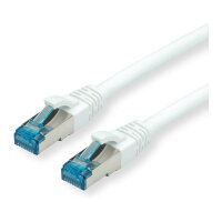 VALUE Patchkabel Cat.6A (Class EA) S/FTP (PiMF), LSOH, wei, 0,3 m