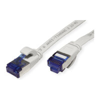 VALUE Patchkabel Cat.6A (Class EA) FTP, extra-flach, grau, 1 m