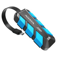 500GB ADATA SC740 External SSD (schwarz/blau, USB-C 3.2 Gen 2 (10 Gbit/s))