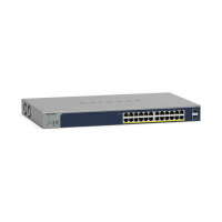 NETGEAR Smart GS724TPP - Switch - L3 Lite - Smart - 24 x 10/100/1000 (PoE+) + 2 x Gigabit SFP - Desktop, an Rack montierbar - PoE+ (380 W)