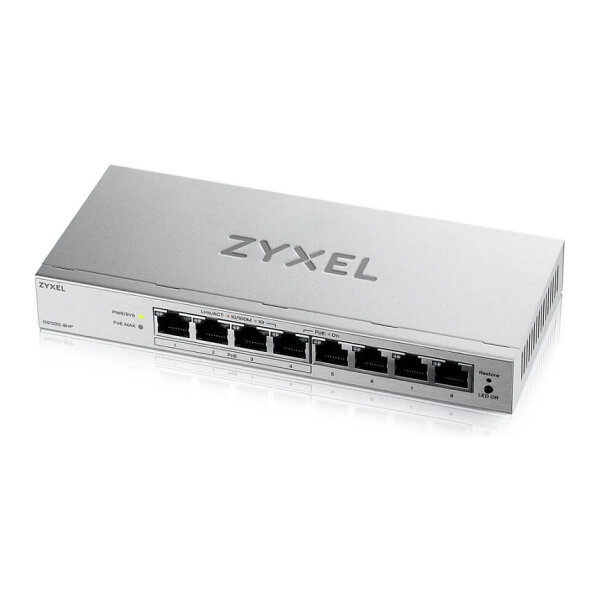 Zyxel GS1200-8HPV3 8-Port Gigabit PoE+ Web