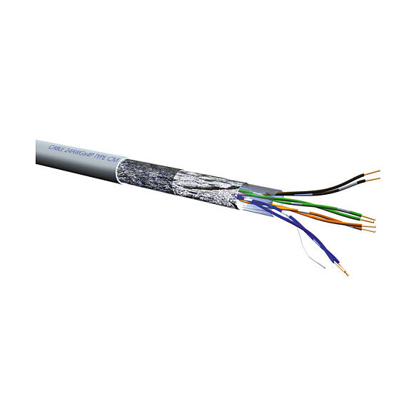 ROLINE S/FTP Kabel Kat.5e Class D Litze 100m
