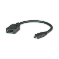 ROLINE HDMI High Speed Kabel mit Ethernet HDMI BU - Micro HDMI ST 0,15m