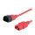 ROLINE Apparate-Verbindungskabel IEC 320 C14 - C13 rot 1,8m