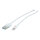 ROLINE USB 2.0 Sync- & Ladekabel mit 8pin-Konnektor, wei, 0,15 m