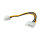 ROLINE Internes Power Kabel, 4pol. HDD / ATX12V-P4 4-polig Power, 0,15 m