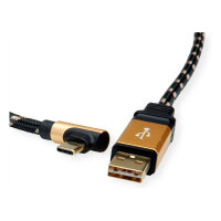 ROLINE GOLD USB 2.0 Kabel, USB A ST reversibel - USB C ST...