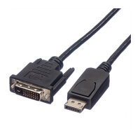ROLINE DisplayPort Kabel DP ST - DVI ST, schwarz, 1,5 m