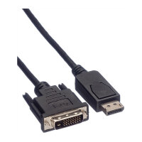 ROLINE DisplayPort Kabel DP ST - DVI ST, schwarz, 1,5 m