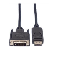 ROLINE DisplayPort Kabel DP ST - DVI ST, schwarz, 1,5 m