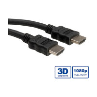 ROLINE HDMI High Speed Kabel mit Ethernet, LSOH, schwarz, 5 m