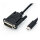 ROLINE USB Typ C - DVI Adapterkabel, ST/ST, 1 m