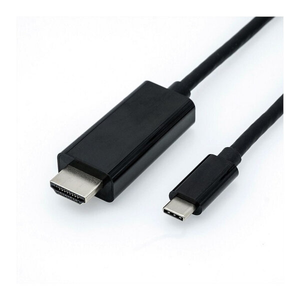 ROLINE USB Typ C - HDMI Adapterkabel, ST/ST, 1 m