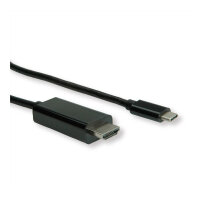 ROLINE USB Typ C - HDMI Adapterkabel, ST/ST, 5 m