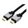 ROLINE HDMI High Speed Kabel mit Ethernet, ST-ST, schwarz / silber, 1,5 m