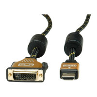 ROLINE GOLD Monitorkabel DVI (24+1) - HDMI, ST/ST, 3 m