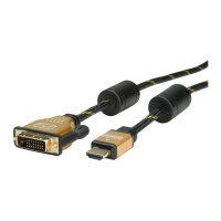 ROLINE GOLD Monitorkabel DVI (24+1) - HDMI, ST/ST, 1,5 m
