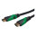 ROLINE GREEN ATC 8K HDMI Ultra HD Kabel mit Ethernet, ST/ST, schwarz, 1 m