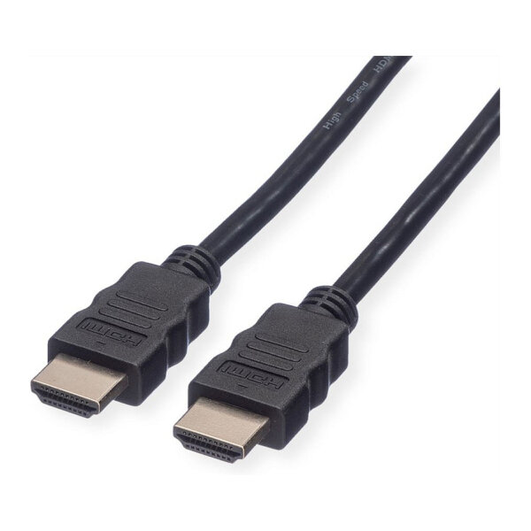ROLINE RM HDMI High Speed Kabel mit Ethernet, schwarz, 5 m