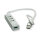 ROLINE USB 2.0 Notebook Hub, 4 Ports, Typ A+C Anschlusskabel