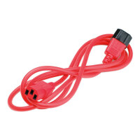 ROLINE Apparate-Verbindungskabel, IEC 320 C14 - C13, rot, 0,8 m