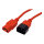 ROLINE Apparate-Verbindungskabel, IEC 320 C14 - C13, rot, 0,8 m