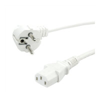 ROLINE GREEN Netzkabel, gerade IEC-Buchse, wei, 3 m