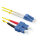 ROLINE LWL-Kabel Duplex, Single Mode 9/125m OS2, LC/SC, gelb, 1 m
