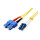 ROLINE LWL-Kabel Duplex, Single Mode 9/125m OS2, LC/SC, gelb, 1 m