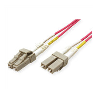 ROLINE LWL-Kabel 50/125m OM4, LC/LC, Low-Loss-Stecker, violett, 7 m