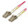 ROLINE LWL-Kabel 50/125m OM4, LC/LC, Low-Loss-Stecker, violett, 7 m