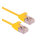 ROLINE GREEN U/FTP Patchkabel Cat.6A (Class EA), LSOH, slim, gelb, 0,15 m