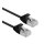 ROLINE GREEN U/FTP Patchkabel Cat.6A (Class EA), LSOH, slim, schwarz, 1 m